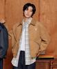 Satur Theo Fox Suede Short Jacket Beige