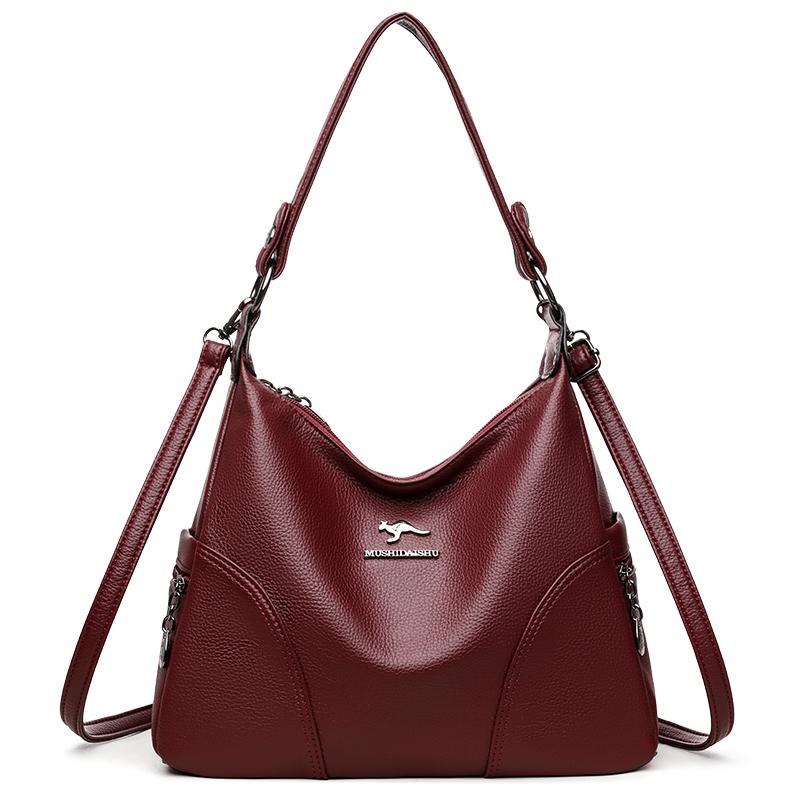 Simple and Large Capacity Pu Leather Handbag, New Women's Tote Bag, Casual Shoulder Bag, Fashionable Solid Color Crossbody Bag