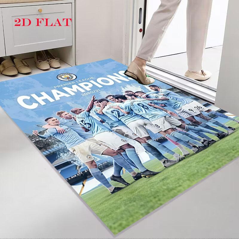 Royal MCFC Crown Carpet Rug for Living Room Bedroom Home Sofa Decoration,Kids play Nonslip Floor Mat