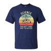 Science Doesnt Care What You Believe Summer Unisex Cotton Tshirts Distressed Rainbow Striped Circle Print Scientist Holiday Tee