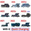 Dock USB Charger Board Port Connector Charging Flex Cable For Samsung Galaxy A01 A02 A03 A04 A05 A06 A02s A03s A037U US EU 4G 5G