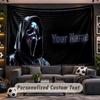 Scream Ghostface Personalized Tapestry Support Custom Name, Wall Art Home Decoration