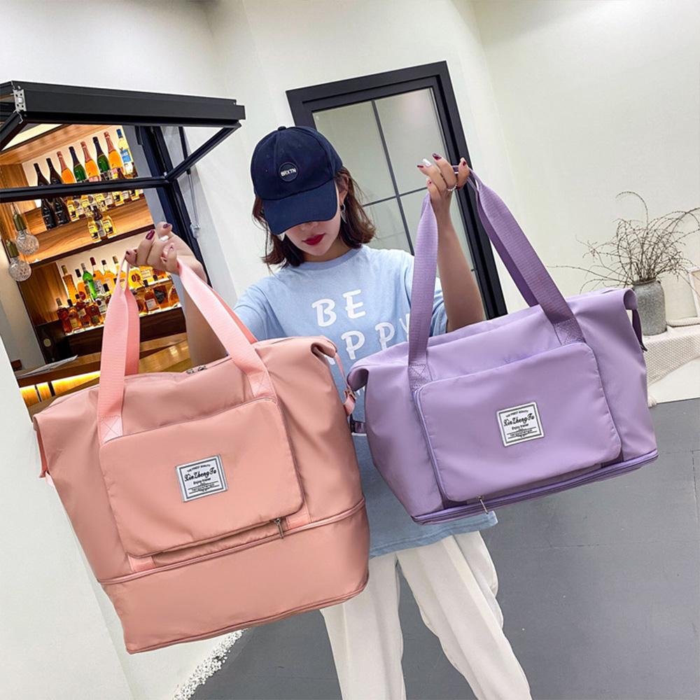 Foldable Travel Bag, Large Capacity Luggage Bag, Dry and Wet Separation, Swimming and Fitness Bag, Waiting for Delivery Bag-mw