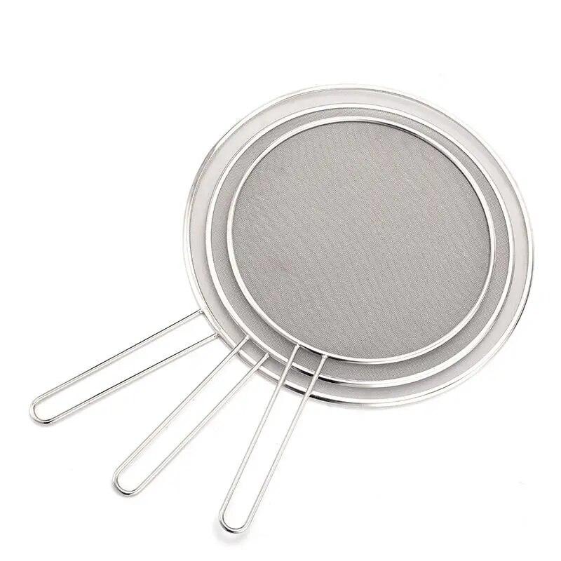 Cooking Frying Anti Splatter Guard Oil Net Grease Splatter Screen Pan Mesh Guard Screen Splash Cover