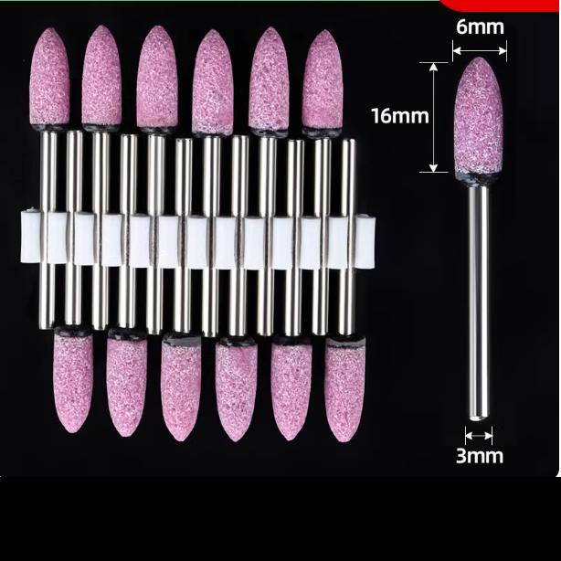 12pcs Grinding Stone Set Shank, Sanding Drill Bit for Rotary Tool Flap Wheel for Grinding, Polishing, Deburring Ferrous Metal