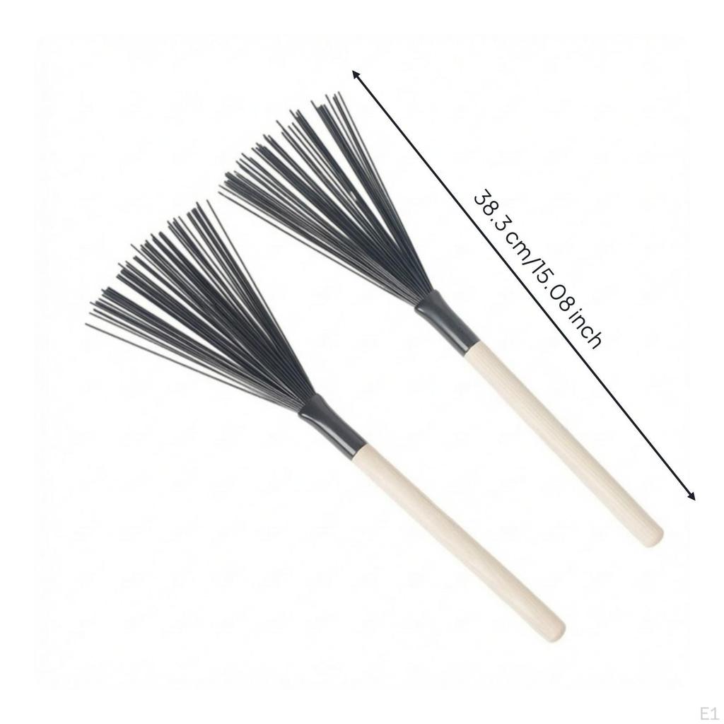 Nylon Drum Brush Flexible Lightweight Drumstick for Drummers, Percussionists, Live