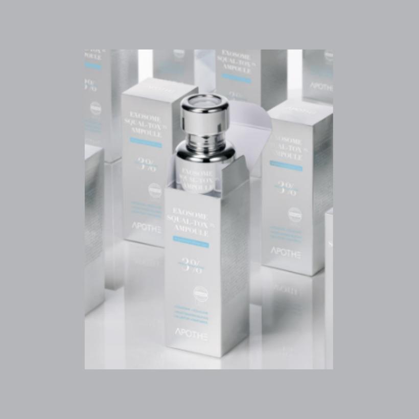 Apothe Exosom Squal-Tox Ampulle 30ml Beruhigende Pflege Glow Feuchtigkeits Ampulle Korea Beauty