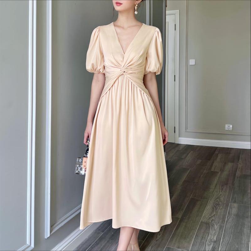 ZANZEA Women V-Neck Summer Casual Short Sleeve Dress