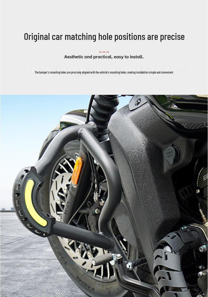 Benda Black Flag 600 Motorcycle Carbon Steel Front Bumper Guard