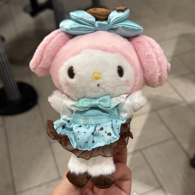 Kuromi Melody Cinnamoroll Chocolate Plush Keychain With Cartoon Design For Girls Melody