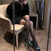 1 Pc Valentine'S Day Women'S Diamond Pattern Black Rhinestone Pantyhose, Glamorous Sexy Style Stretchy Slimming Hosiery