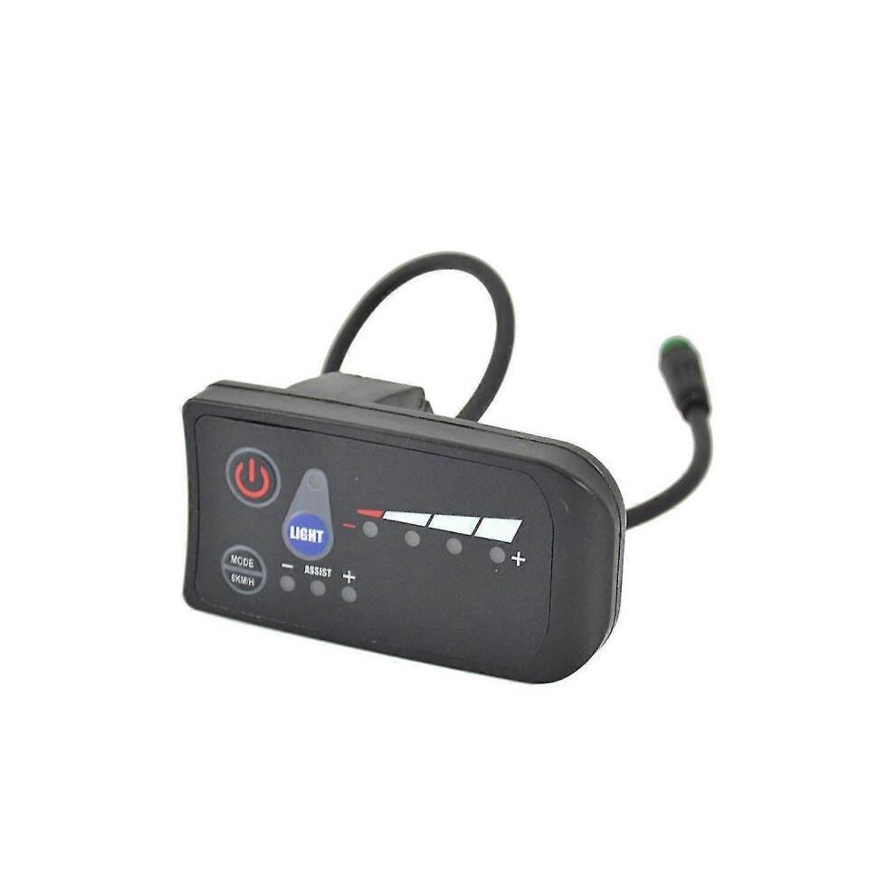 Waterproof 36V Electric Bike Display S810 with LED, Gear Memory, Black ABS Panel