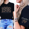Retro Birthday T Shirt Leopard 40th Birthday 30th Shirt 1986 Graphic Shirts 50th Tshirt Unisex Retro Short Sleeves Casual Tops