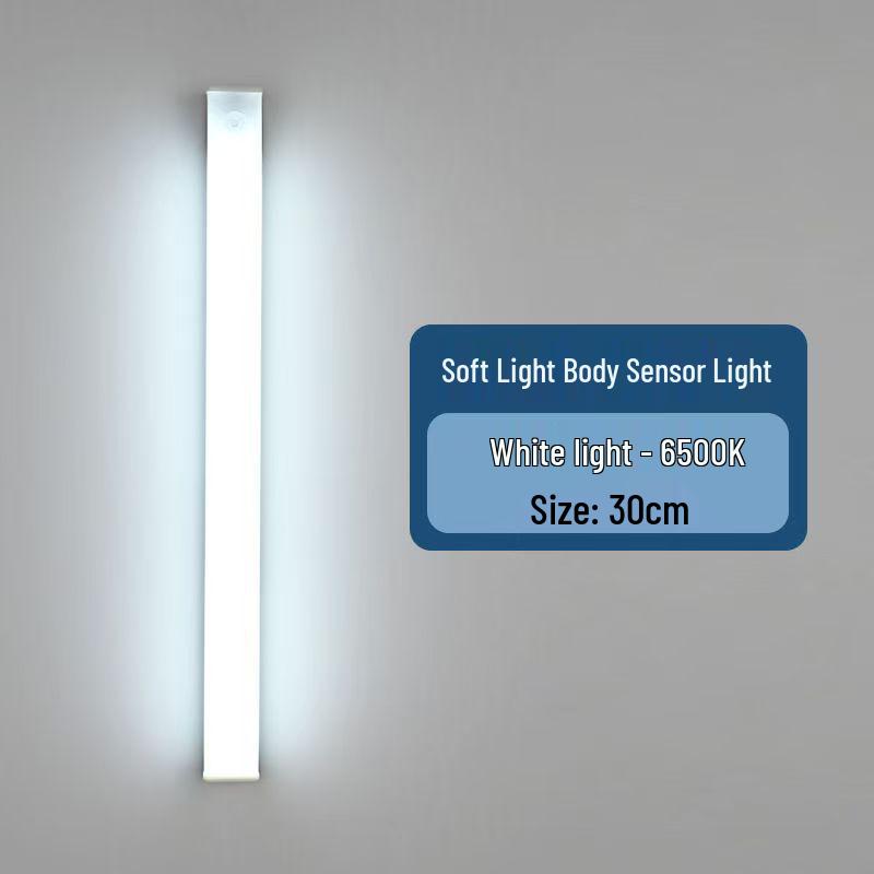 USB Rechargeable LED Motion Sensor Light Strip for Cabinets, Wardrobes, and Aisles