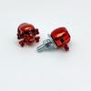 1 Pair Motorcycle Skull License Plate Frame Bolts Screws License Plate Screws With Bone Head Standard For 6mm Bolts