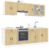 Set de Mobilier de Bucătărie, Kalmar, 8 Piese, Stejar Sonoma