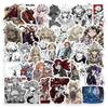 60 Pieces Cartoon Graffiti Style Decorative Stickers Set for Car Luggage Skateboard Laptop Durable Waterproof Adhesive Decals