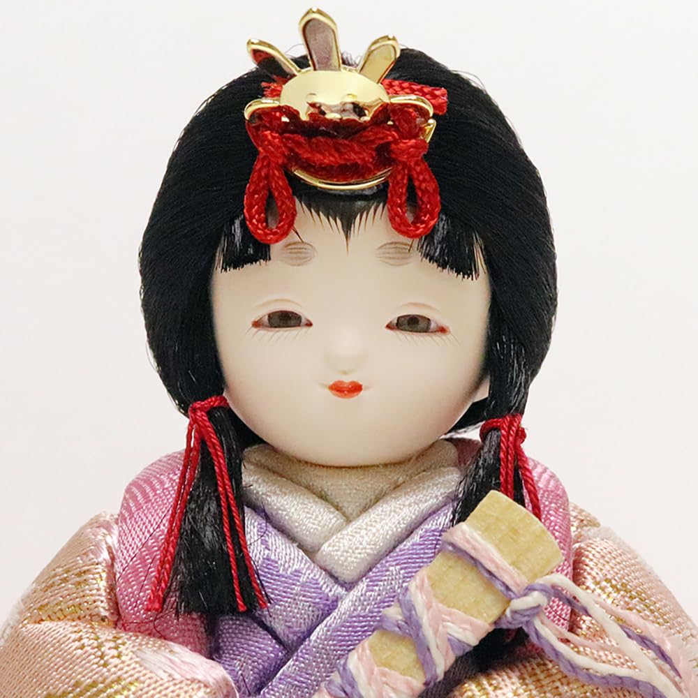 Hina Wooden Kotohoki Doll with Round Doll, Doll, Mikoto, Only, Tray, White, KTH-3203E1