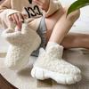Women's Indoor Suede Faux Fur Fleece Lined Ankle Boots Cozy High-Density Winter Bootie Breathable Warm Shoes with Non Skid Sole for Women