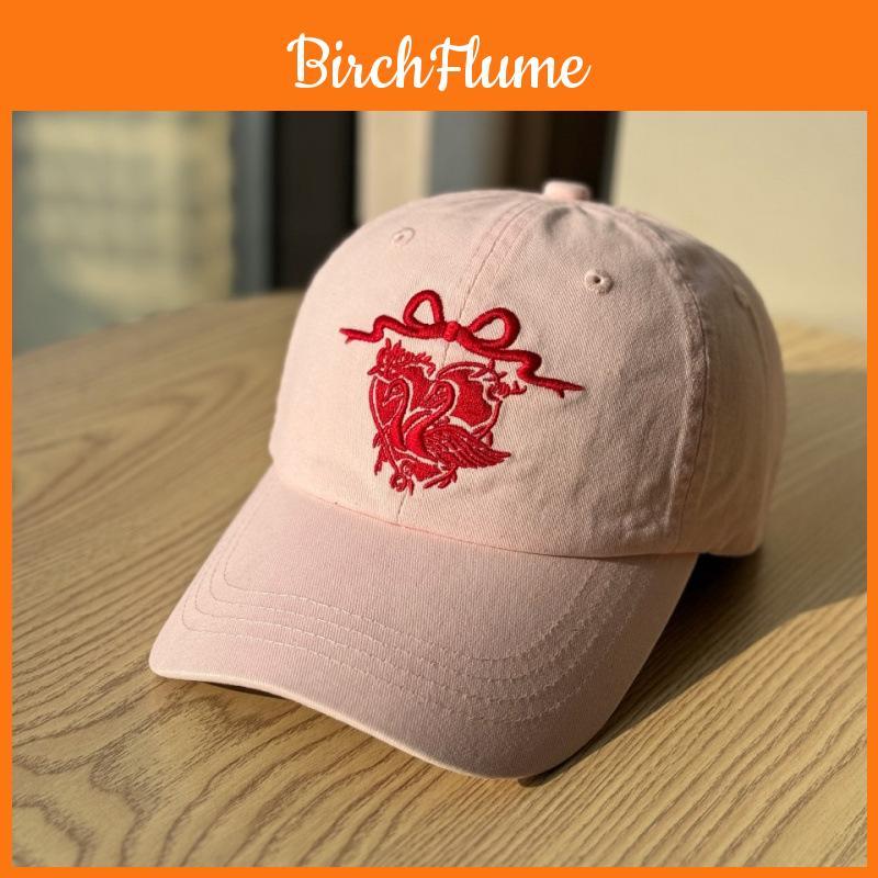 Baseball Cap Embroidered Cotton Sun Hat With Adjustable Strap For Outdoor Casual Wear