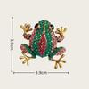 Retro European & American Diamond-Studded Frog Brooch – Small Animal Fashion Pin