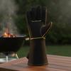 Long Leather High-Temperature Gloves High Temperature Fireproof Leather Gloves for Welders, Barbecue