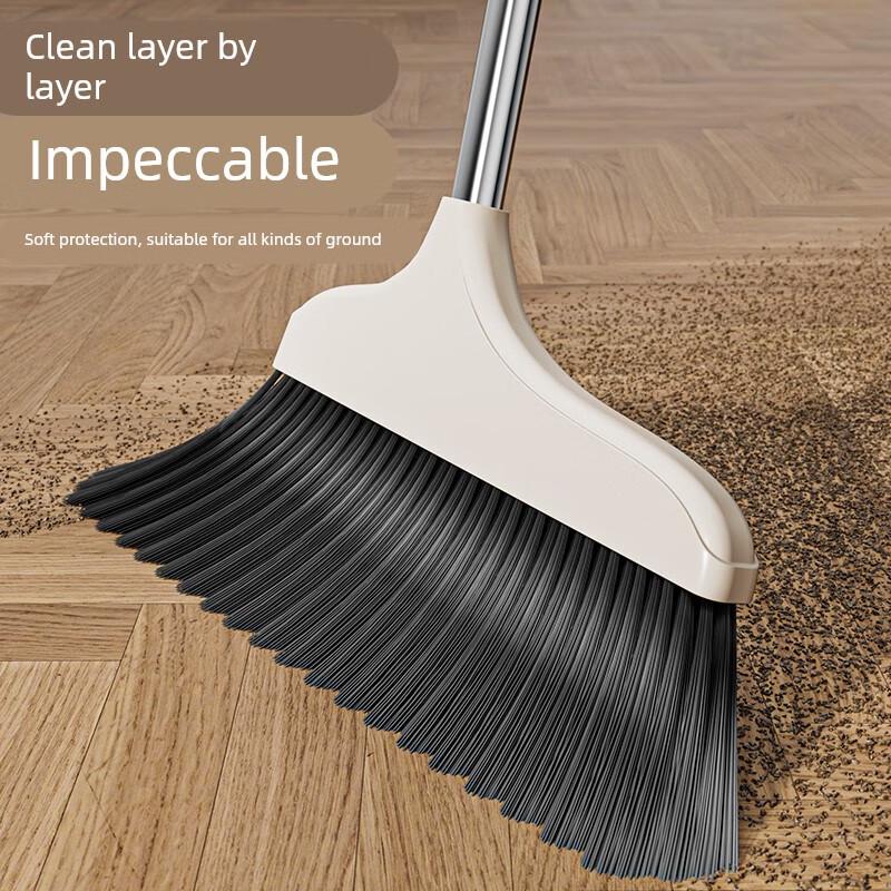 Soft Bristle Broom and Dustpan Set
