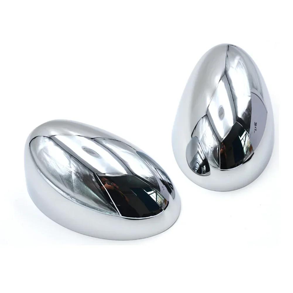 2Pcs Car Rear View Mirror Cover For BMW Mini R50 R52 R53 Chrome Wing Mirror Cap Rearviewing Mirror Lid 2001-2006 489120050