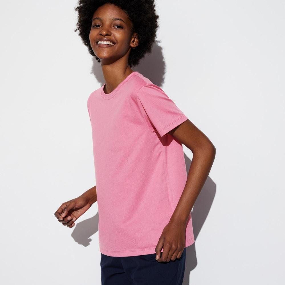 

UNIQLO JAPAN футболка с круглым вырезом и короткими рукавами из сетчатой ​​ткани