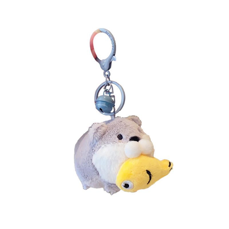 Engaging Colorful And Otter Plush Keychain Fun Toy For Keyring Gift Accessories