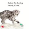 Interactive Cat Turntable Track Toy -Easy-Clean Pet Entertainment Center for Hunting Practice&Mental Stimulation,Kitten Playtime