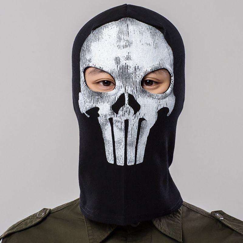 Premium Quality Full Face Skeleton Ghost Skull Mask For Halloween And Biker Events