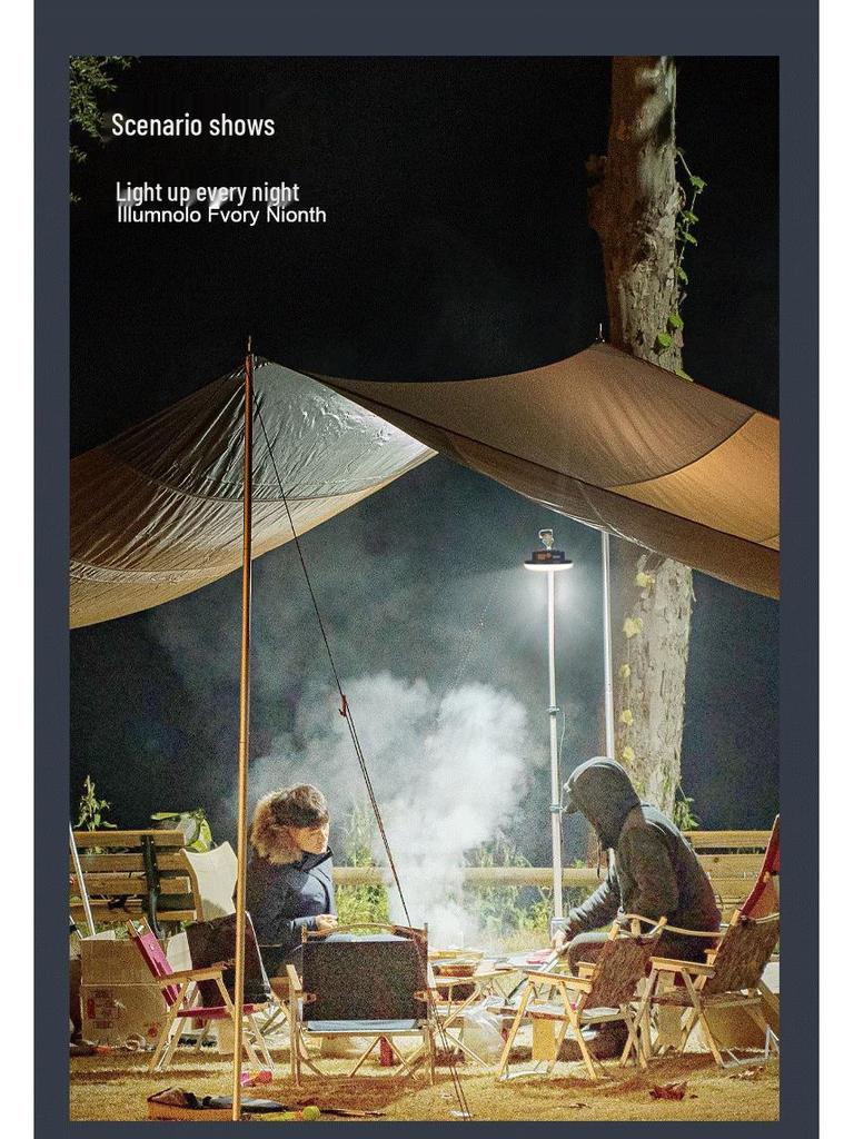 Rechargeable Super Bright LED Camping & Emergency Light for Outdoor & Night Market Use
