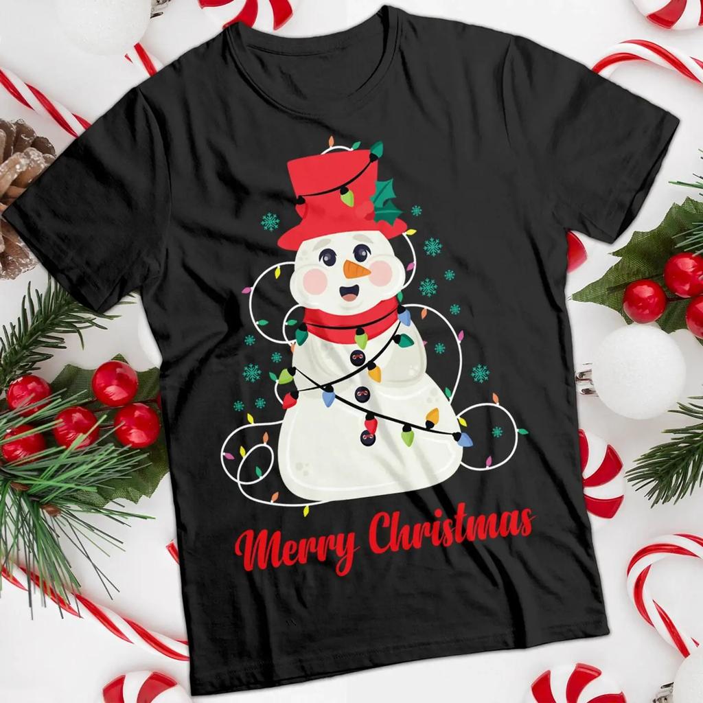 Cute Snowunisex Christmas T Shirt For Unisex And Unisex Mc Vintage Breathable Streetwear Comfortable Soft Designer Clothes