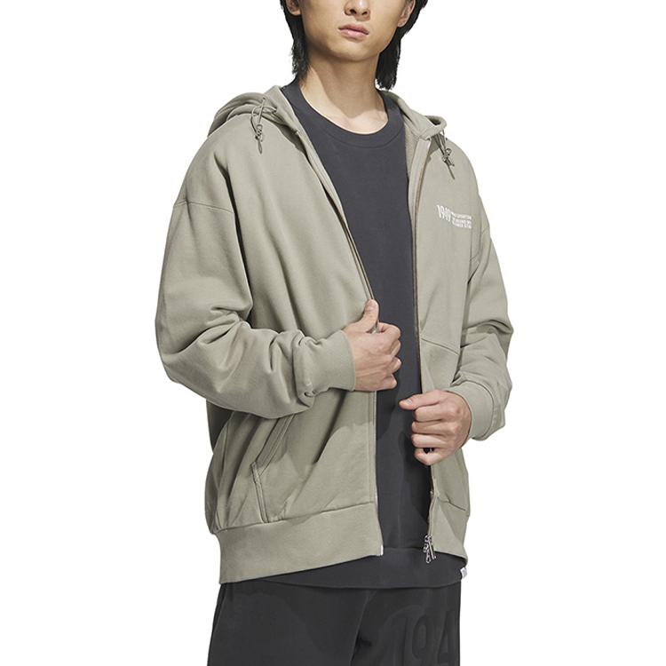 Adidas Jackets Men's Gray Hooded Moderate Other IK3511
