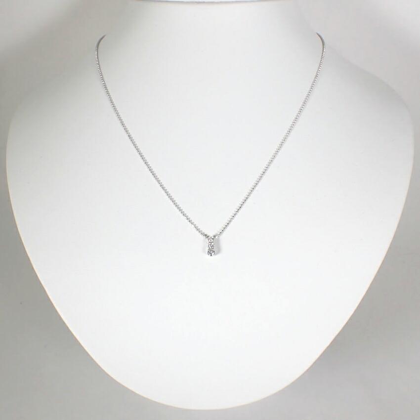 [Used] Ponte Vecchio/Ponte Vecchio K18WG Diamond Pendant/necklace/g480-22