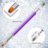 Poly Gel Brush Pen Dual Ended 2 In 1 Design Nail Brush And Spatula Stainless Steel Gel Nail Brush For Nails Extension Gel