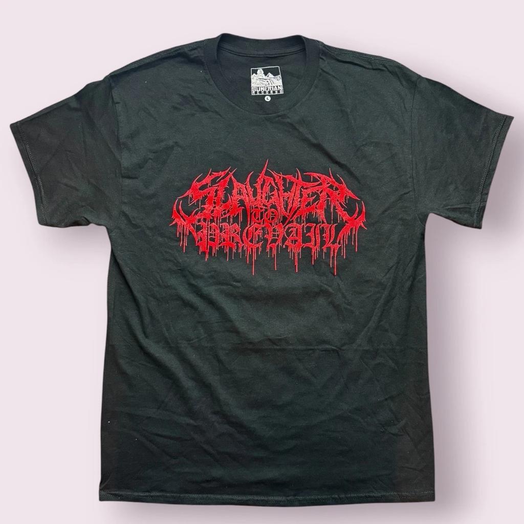 Slaughter To Prevail Band Shirt Large Black Red Logo Sumerian Records Deathcore