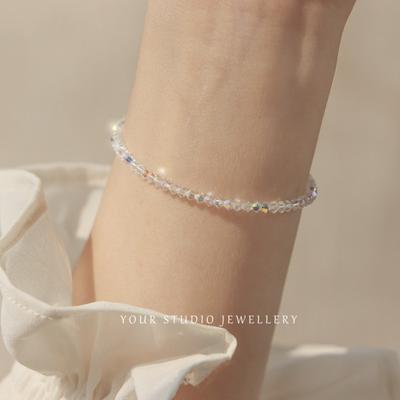 Fashion Thin Bracelet For Women Shiny Crystal Bracelet Wedding Party Jewelry Gift