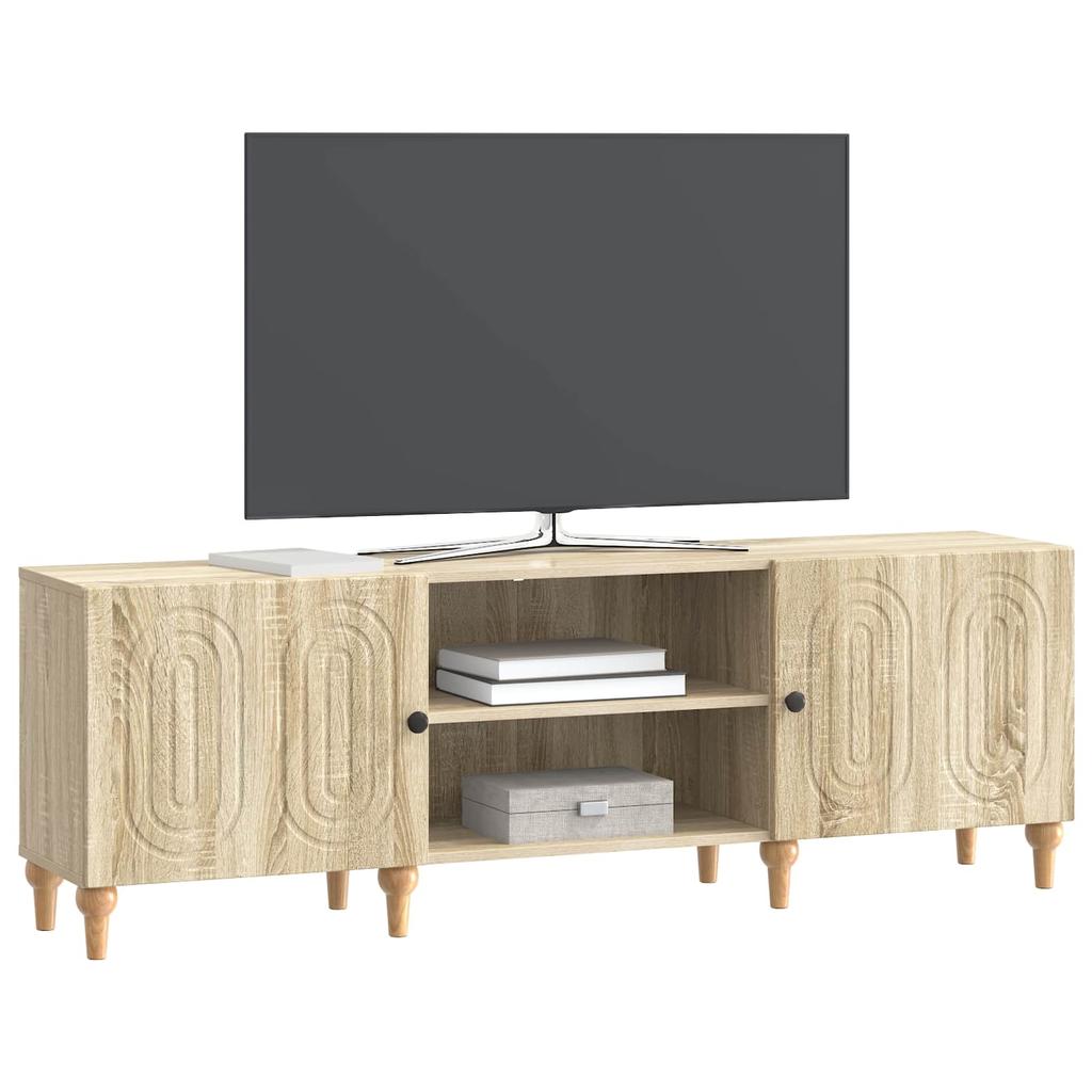 TV Cabinet In Sonoma Oak Finish 150 X 31 X 50 Cm Particleboard