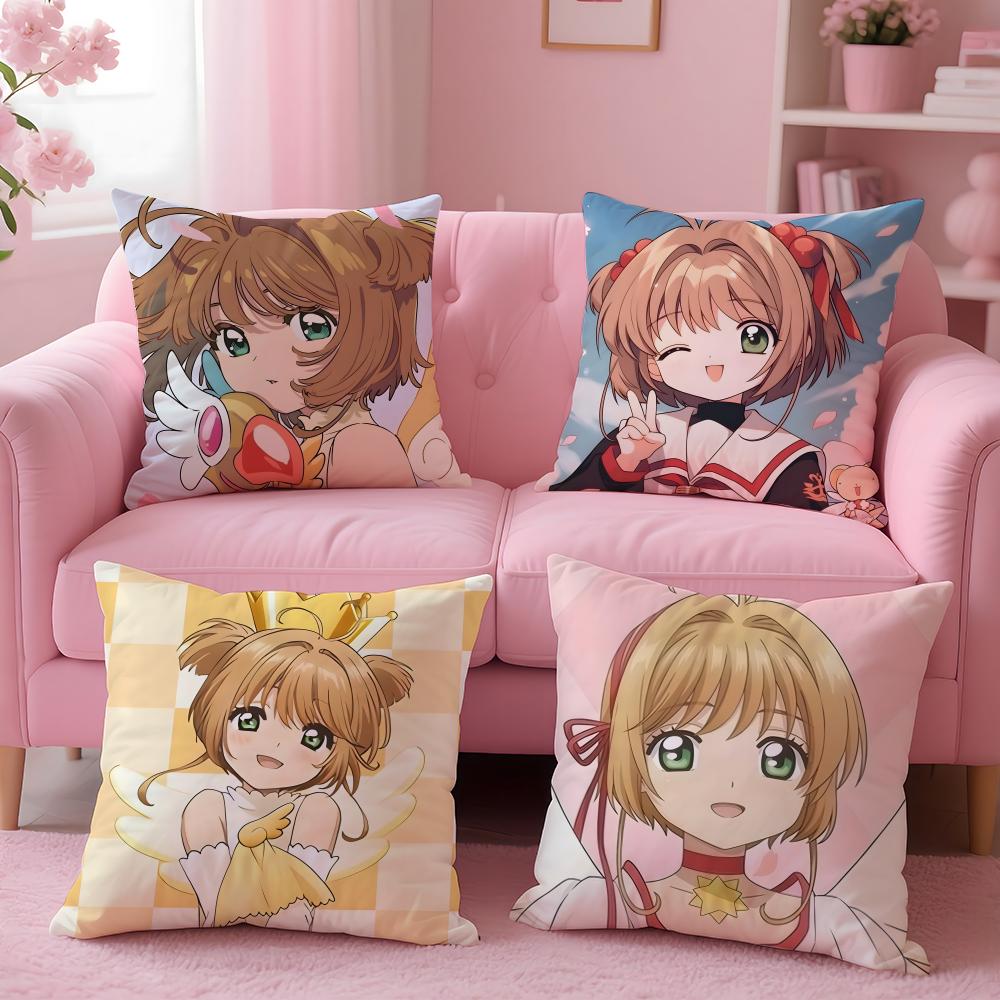 Cardcaptor Sakura Cushion Cover Comfortable Reversible Pillow Cover Ideal for Car Sofa Bedroom & Beyond