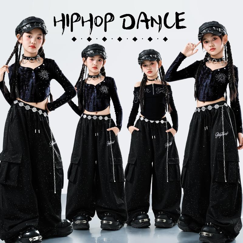 Jazz Dance Costumes for Girls Korean Version of Fashionable Jazz Dance Practice Suits for Girls Autumn Performance Costumes