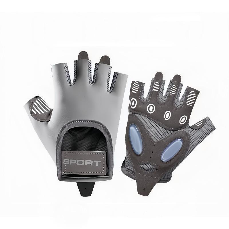Sports gloves half finger ice silk breathable wear-resistant fitness gloves