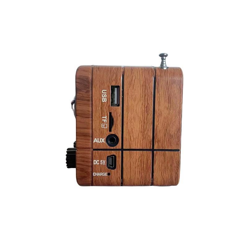 Klassisches Retro UKW AM Radio Desktop-Empfänger Wiederaufladbar Tragbar MP3-Radios Stereo 3W Bluetooth-Lautsprecher AUX USB