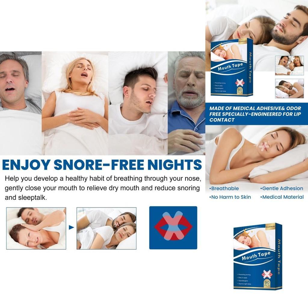 West Month Snoring Relief Oral Tape Comfortably Supports Sleep With 90 Pieces