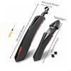 2 Pieces Aerodynamic Cycle Mudguard | Sturdy Build, with Mounting Hardware, Easy to
