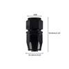 4/6/8/10/12 AN Hose Ends Fitting Aluminium Black AN Fittings Adapter Oil Fuel Pipe Reusable Fitting End 0/45/90/180 Degree