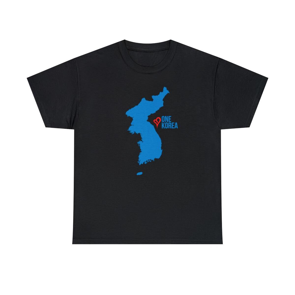 One Korea Love Unification Flag Graphic T-Shirt, Sizes S-5XL M