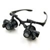 Magnifying Glasses LED Light Lamp Head Loupe Jeweler Magnifier Eye Glasses Optical Glass Tool Repair Reading Magnifier