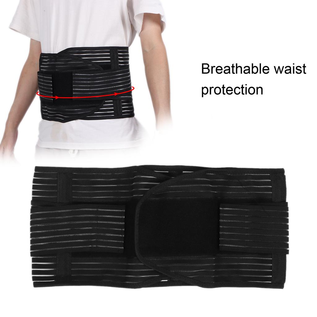 Breathable Waist Lumbar Lower Back Brace Pain Relief Tightness Back Support Belt